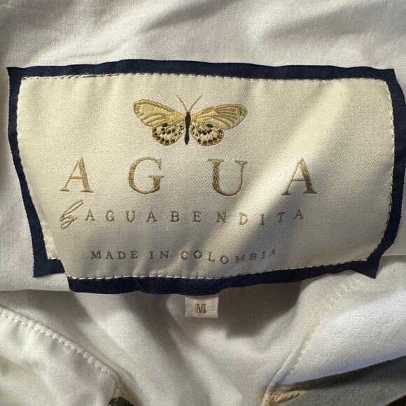 Agua by Agua Bendita Manzanilla Paraiso Botanical Mini Dress Medium Cottagecore - Picture 15 of 15